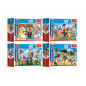 Minipuzzle 54 dielikov Paw Patrol/Tlapková Patrola 4 druhy v krabičke 9x6x3cm 40ks v boxe