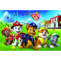 Puzzle Paw Patrol/Tlapková patrola v tráve 33x22cm 60 dielikov v krabici 21x14x4cm