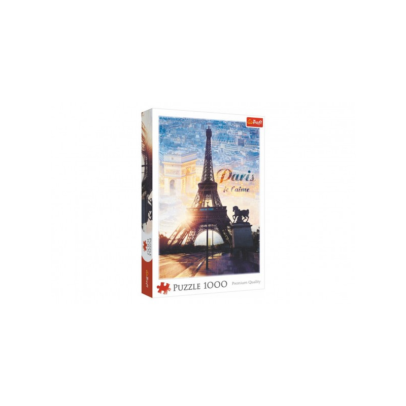 Puzzle Paríž o súmraku 1000 dielikov 48x68, 3cm v krabici 27x40x6cm