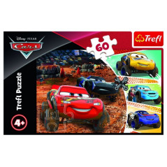 Puzzle Disney Cars 3/McQueen s priateľmi 33x22cm 60 dielikov v krabici 21x14x4cm