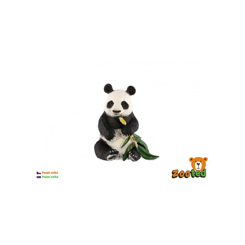 Panda veľká zooted plast 8cm v sáčku