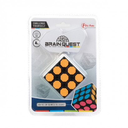 Hlavolam kocka plast 6x6cm v blistri