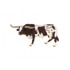 Dlhorohý texaský býk zooted plast 15cm v sáčku