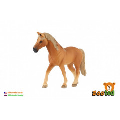 Kôň domáci hnedý zooted plast 13cm v sáčku