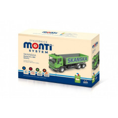 Stavebnica Monti System MS 67,2 Skanska Scania 114 L 1:48 v krabici 31,5 x16x6,5cm