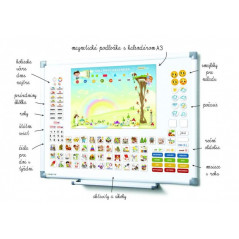 Kalendár magnetický - Škôlka 114ks magnetiek v kartóne 45x32x1cm SK verze