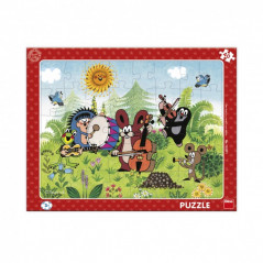 Puzzle doskové Krtko a kapela 29x37cm 40 dielikov vo fólii