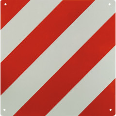 Výstražná reflexná tabuľka 50x50 cm, červeno-biela