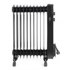 Olejový radiátor Merapi čierny, 11 rebier, 2500 W