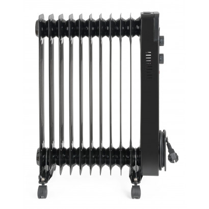 Olejový radiátor Merapi čierny, 11 rebier, 2500 W