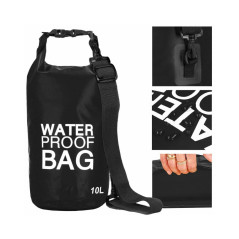 Nepremokavý vak 10l SPRINGOS WATER PROOF BAG čierny