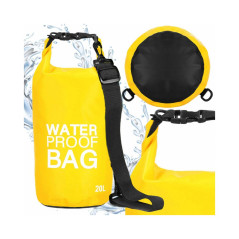 Nepremokavý vak 20l SPRINGOS WATER PROOF BAG žltý