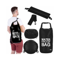 Nepremokavý vak 30l SPRINGOS WATER PROOF BAG čierny