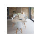 Dizajnová stolička SPRINGOS MILANO biela