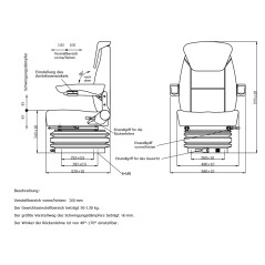 Sedadlo na traktor YS15