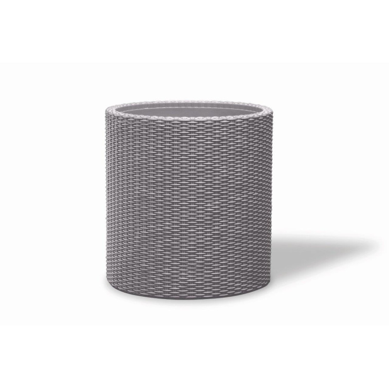 Kvetináč Cylinder M Silver Grey