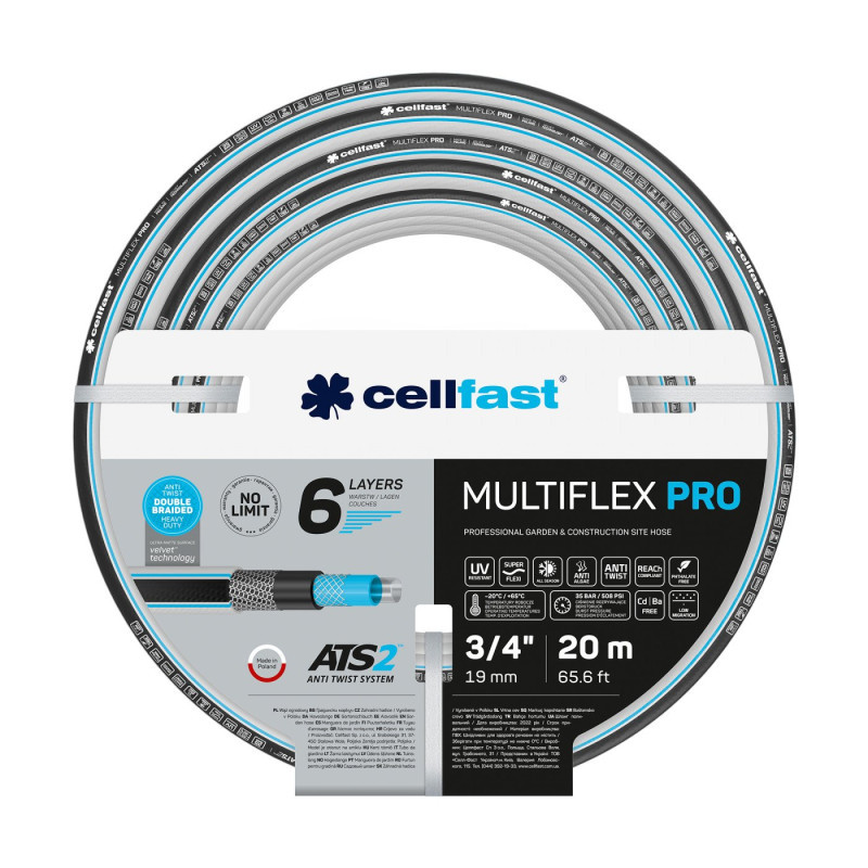 6-vrstvová záhradná hadica MULTIFLEX ATSV 1/2" 20m