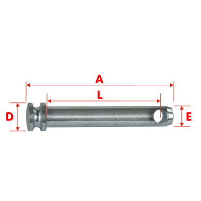 Čap pre hornú riadiacu tyč 130/19 mm Kat. 1