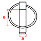 Zaisťovací čap 8,8 x 36,2 mm