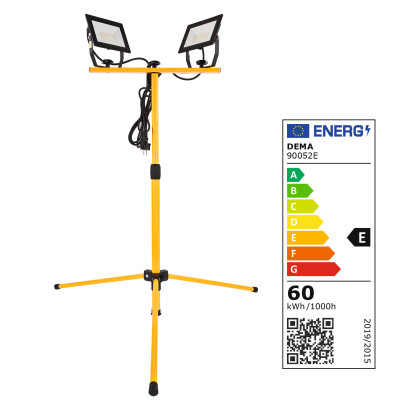 Teleskopický statív s LED reflektormi Slim 2x30 W