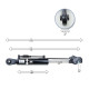 Hydraulický tretí bod pre traktor s rýchloupínacím hákom a reťazou 610 - 890 mm Kat. 2