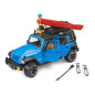 Terénne auto Jeep Wrangler Rubicon Unlimited s kajakom a figúrkou 1:16 02529