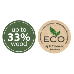 Kvetináč FURU SLIM ECO WOOD 30 cm bílý