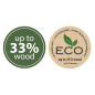 Kvetináč FURU SLIM ECO WOOD 30 cm bílý