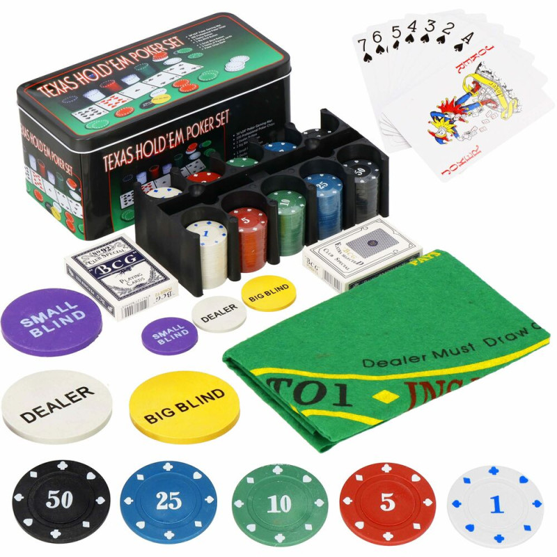 Poker set Texas Hold&39em 200 žetónov SPRINGOS KG0021