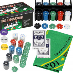 Poker set Texas Hold&39em 200 žetónov SPRINGOS KG0021