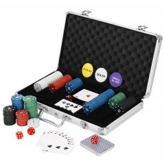 Poker set v alu kufríku 300 žetónov SPRINGOS KG0022