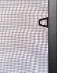 Okenná sieťka proti hmyzu s hliníkovým rámom 100x120 cm, antracit
