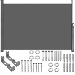 Bočná výsuvná markíza 300x160 cm SPRINGOS AW0002 antracitová