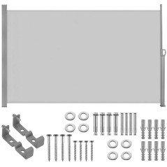 Bočná výsuvná markíza 300x160 cm SPRINGOS AW0003 svetlo šedá