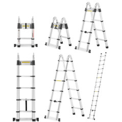 Teleskopický rebrík štafle 380 cm + taška HIGHER TL2-6 PRO