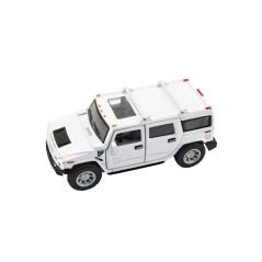 Auto Kinsmart Hummer H2 SUV kov 12cm na spätné natiahnutie asst 4 farby 12ks v boxe