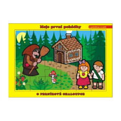 Puzzle doskové O Perníkovej chalúpke 26x17cm 24 dielikov Moje prvé rozprávky