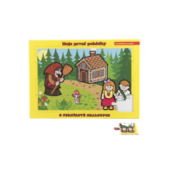 Puzzle doskové O Perníkovej chalúpke 26x17cm 24 dielikov Moje prvé rozprávky