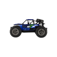 Auto RC buggy terénne modré 22cm plast 2,4GHz na batérie + dobíjacie pack v krabici 32x16x18cm