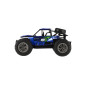 Auto RC buggy terénne modré 22cm plast 2,4GHz na batérie + dobíjacie pack v krabici 32x16x18cm