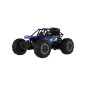 Auto RC buggy terénne modré 22cm plast 2,4GHz na batérie + dobíjacie pack v krabici 32x16x18cm