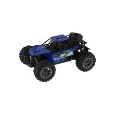 Auto RC buggy terénne modré 22cm plast 2,4GHz na batérie + dobíjacie pack v krabici 32x16x18cm