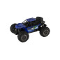 Auto RC buggy terénne modré 22cm plast 2,4GHz na batérie + dobíjacie pack v krabici 32x16x18cm