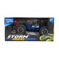 Auto RC buggy terénne modré 22cm plast 2,4GHz na batérie + dobíjacie pack v krabici 32x16x18cm