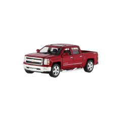 Auto Kinsmart Chevrolet 2014 Silverado kov/plast 13cm 4 farby na spätné natiahnutie 12ks v boxe