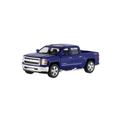 Auto Kinsmart Chevrolet 2014 Silverado kov/plast 13cm 4 farby na spätné natiahnutie 12ks v boxe