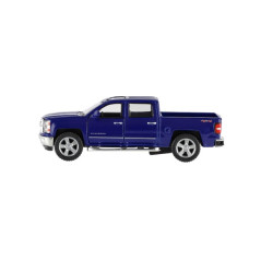 Auto Kinsmart Chevrolet 2014 Silverado kov/plast 13cm 4 farby na spätné natiahnutie 12ks v boxe