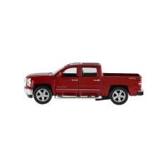 Auto Kinsmart Chevrolet 2014 Silverado kov/plast 13cm 4 farby na spätné natiahnutie 12ks v boxe