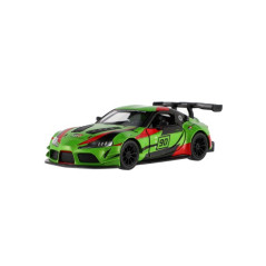 Auto Kinsmart Toyota GR Supra Racing kov 13cm na spätné natiahnutie 4 farby 12ks v boxe