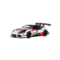 Auto Kinsmart Toyota GR Supra Racing kov 13cm na spätné natiahnutie 4 farby 12ks v boxe